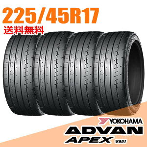 �y�^�C�������\�z4�{�Z�b�g 17�C���` 225/45R17 94Y XL YOKOHAMA ���R�n�} APEX �G�[�y�b�N�X V601 ADVAN �A�h�o�� �T�}�[�^�C��