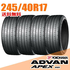 �y�^�C�������\�z4�{�Z�b�g 17�C���` 245/40R17 95Y XL YOKOHAMA ���R�n�} APEX �G�[�y�b�N�X V601 ADVAN �A�h�o�� �T�}�[�^�C��