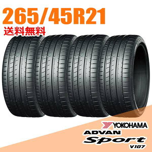 �y�^�C�������\�z4�{�Z�b�g 21�C���` 265/45R21 108Y XL YOKOHAMA �A�h�o�� �X�|�[�c V107 �T�}�[�^�C��