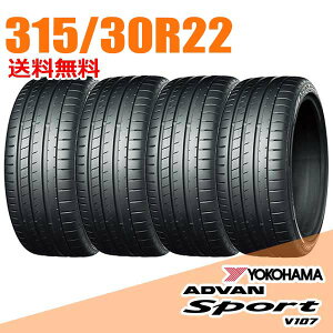 �y�^�C�������\�z4�{�Z�b�g 22�C���` 315/30R22 107Y XL YOKOHAMA �A�h�o�� �X�|�[�c V107 �T�}�[�^�C��