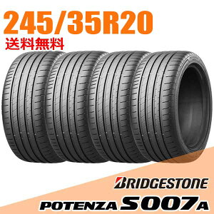 �y�^�C�������\�z4�{�Z�b�g 20�C���` 245/35R20 95Y XL BRIDGESTONE �u���a�X�g�� �|�e���U S007 A �T�}�[�^�C��