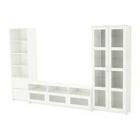 [IKEA/イケア/通販]BRIMNES ブリムネス テレビボード/ガラス扉, ホワイト[7](a)(39278228)