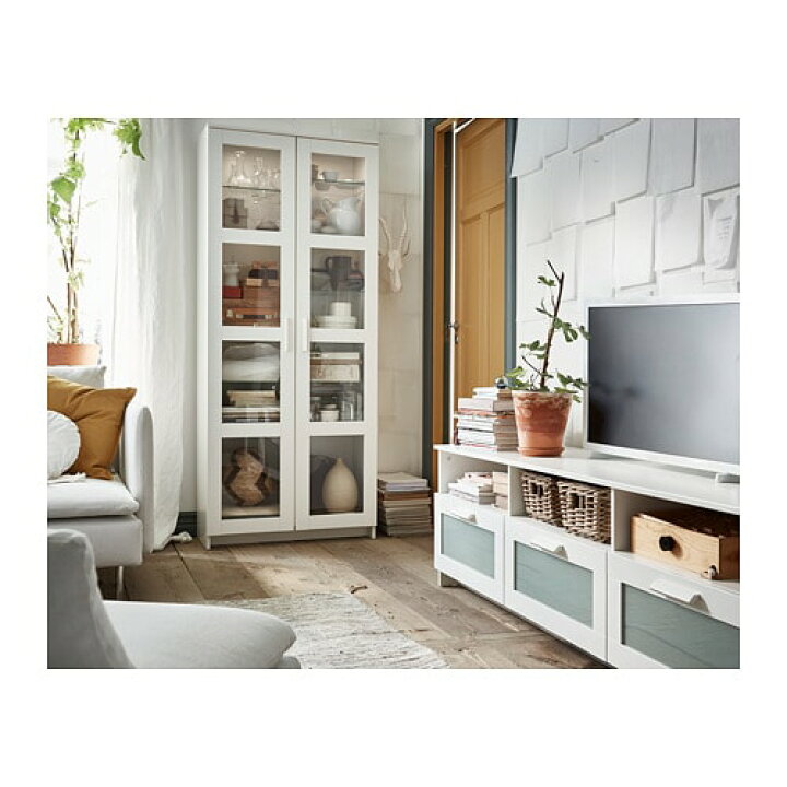 楽天市場】[IKEA/イケア/通販]BRIMNES ブリムネス コレクションケース 