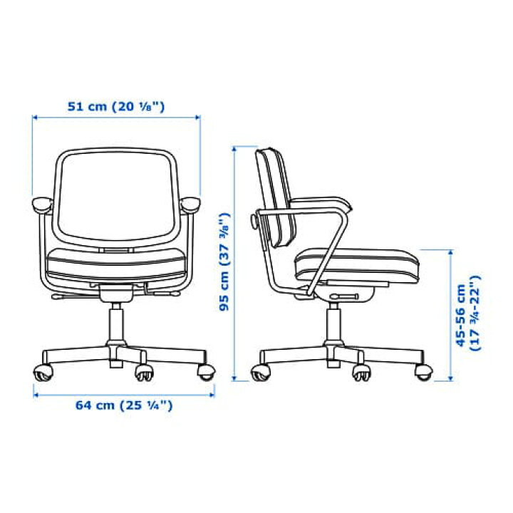 楽天市場】[IKEA/イケア/通販]ALEFJALL アレフィェル オフィスチェア 