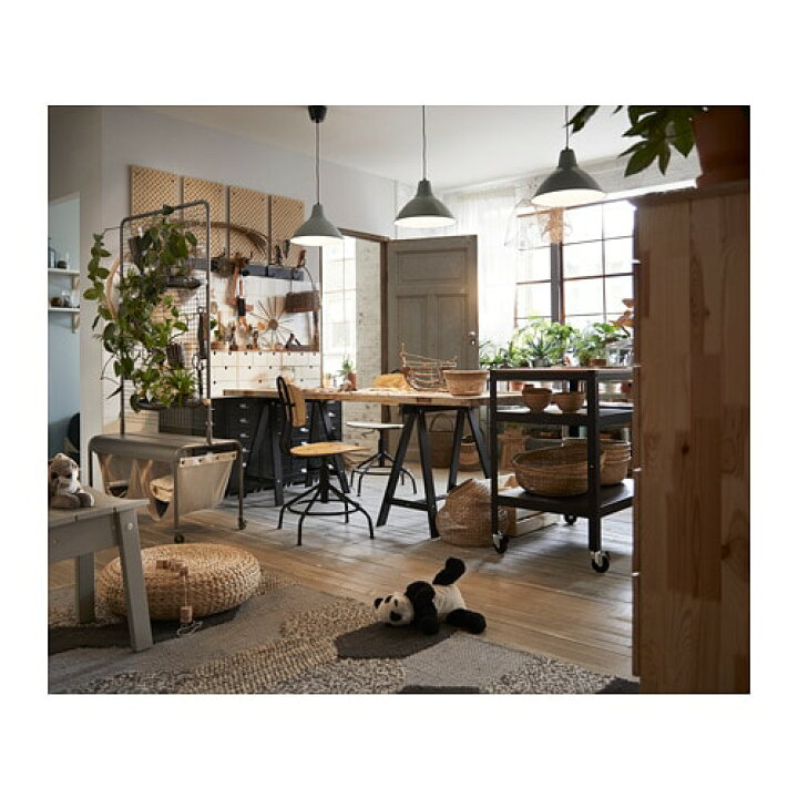 楽天市場】[IKEA/イケア/通販]BROR ブロール ワゴン, ブラック/パイン 
