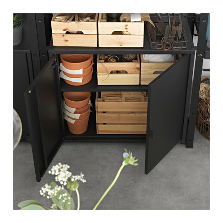 楽天市場】[IKEA/イケア/通販]BROR ブロール キャビネット 扉2枚付 