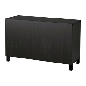 [IKEA/イケア/通販]BESTA ベストー 収納コンビネーション 扉付, ブラックブラウン/ラップヴィーケン/ストゥッバルプ ブラックブラウン[12](a)(79209822)