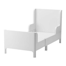 [IKEA/イケア/通販]BUSUNGE ブースンゲ 伸長式ベッド, ホワイト[3](a)(50351340)