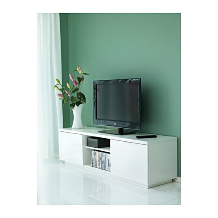 楽天市場】[IKEA/イケア/通販]BYAS ビーオース テレビ台, ハイグロス 
