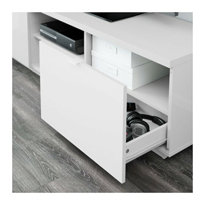 楽天市場】[IKEA/イケア/通販]BYAS ビーオース テレビ台, ハイグロス 