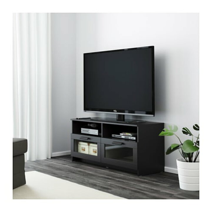 楽天市場】[IKEA/イケア/通販]BRIMNES ブリムネス テレビ台, ブラック 