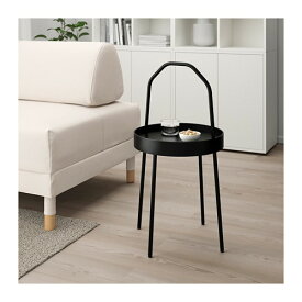 [IKEA/イケア/通販]BURVIK ブールヴィーク サイドテーブル, ブラック[C](b)(00340387)