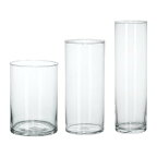 [IKEA/イケア/通販]CYLINDER シリンデル 花瓶3点セット, クリアガラス[B](a)(60175214)