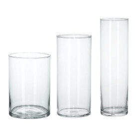[IKEA/イケア/通販]CYLINDER シリンデル 花瓶3点セット, クリアガラス[B](b)(60175214)