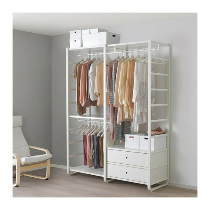 楽天市場】[IKEA/イケア/通販]ELVARLI エルヴァーリ ワードローブ 