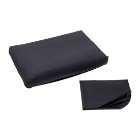 [IKEA/イケア/通販]DVALA ドヴァーラ 枕カバー エルゴノミクス枕用, ブラック[A](c)(80228612)