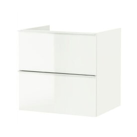 [IKEA/イケア/通販]GODMORGON グモロン 洗面台（引き出し×2）, ハイグロス ホワイト[D](a)(60195537)