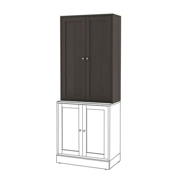 楽天市場】[IKEA/イケア/通販]HAVSTA ハーヴスタ キャビネット, ダーク 