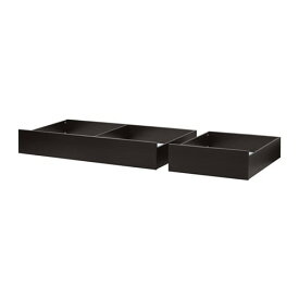 [IKEA/イケア/通販]HEMNES ヘムネス ベッド下収納ボックス2個セット, ブラックブラウン[I](b)(10351337)