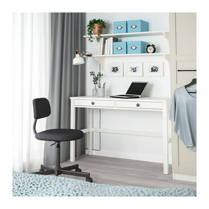 楽天市場】[IKEA/イケア/通販]HEMNES ヘムネス デスク 引き出し2個付き 