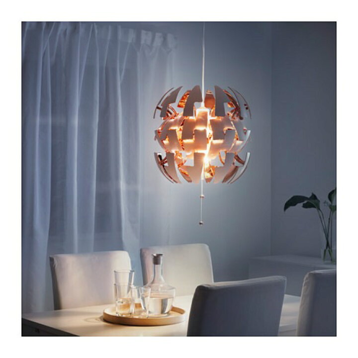 イケア IKEA ペンダントランプ, ホワイト/コッパーカラー, 35 cm 楽天 