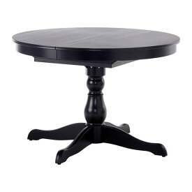 [IKEA/イケア/通販]INGATORP インガートルプ 伸長式テーブル, ブラック[3](a)(20365522)