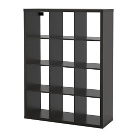 [IKEA/イケア/通販]KALLAX カラックス シェルフユニット, ブラックブラウン【北欧・キャビネット・ディスプレイラック・オープンシェルフ】[II](d)(00409937)