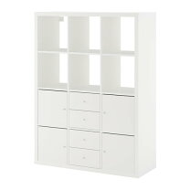 楽天市場】ikea カラックス シェルフユニット ホワイトの通販