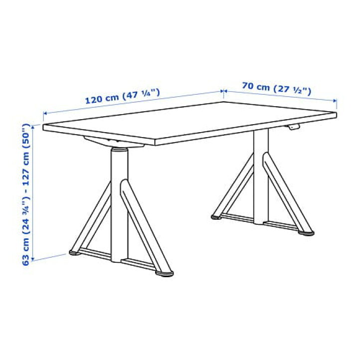楽天市場】[IKEA/イケア/通販]IDASEN イドーセン デスク 昇降式 