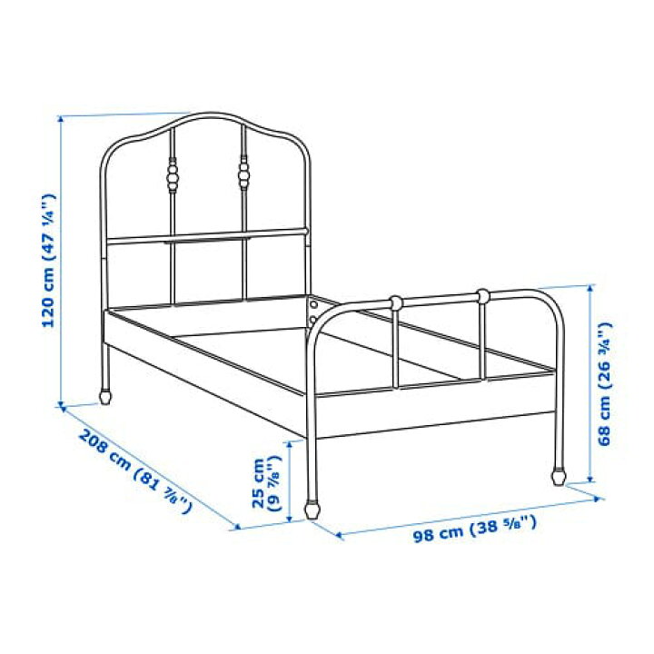 楽天市場】[IKEA/イケア/通販]SAGSTUA サグストゥーア ベッドフレーム 