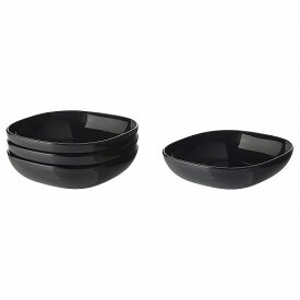 [IKEA/イケア/通販]BACKIG バッキグ 深皿, ブラック[A](a)(00439048)
