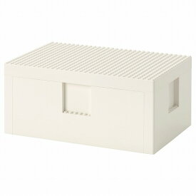 [IKEA/イケア/通販]BYGGLEK ビッグレク レゴ?ボックス ふた付き, ホワイト[A](c)(30453405)