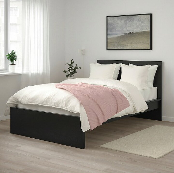 楽天市場】[IKEA/イケア/通販]MALM マルム ベッドフレーム, ブラック 