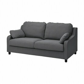 [IKEA/イケア/通販]VINLIDEN ヴィンリデン カバー（カバーのみ、本体は付属しません） 3人掛けソファ用, ハーケボ ダークグレー[E](a)(30438354)