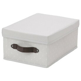 [IKEA/イケア/通販]BLADDRARE ブレッドラーレ ふた付きボックス, グレー/模様入り[B](c)(10474395)