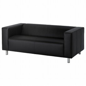 [IKEA/イケア/通販]KLIPPAN クリッパン 2人掛けソファ, ボームスタード ブラック[L](a)(10399315)