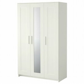 [IKEA/イケア/通販]BRIMNES ブリムネス ワードローブ 扉3枚付, ホワイト[3](a)(10407928)