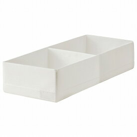[IKEA/イケア/通販]STUK ストゥーク ボックス 仕切り付き, ホワイト[A](a)(00474433)