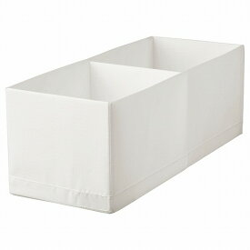 [IKEA/イケア/通販]STUK ストゥーク ボックス 仕切り付き, ホワイト[A](c)(10474437)