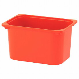 [IKEA/イケア/通販]TROFAST トロファスト 収納ボックス, オレンジ【北欧デザインの見せるおもちゃ箱。子供部屋に最適なおしゃれ収納ラック】[C](d)(10466282)