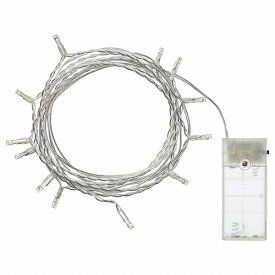 [IKEA/イケア/通販]LEDFYR レードフィール LEDライトチェーン 全12球, 室内用/電池式 シルバーカラー[A](b)(10421024)