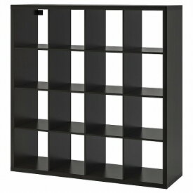 [IKEA/イケア/通販]KALLAX カラックス シェルフユニット, ブラックブラウン【北欧・キャビネット・ディスプレイラック・オープンシェルフ】[IH](d)(10351889)