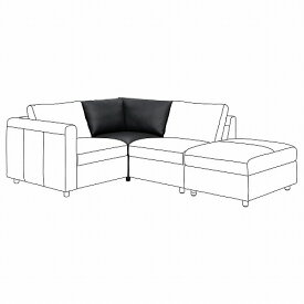 [IKEA/イケア/通販]VIMLE ヴィムレ コーナーセクション, グラン/ボームスタード ブラック[L](a)(20465381)