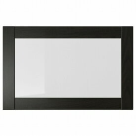 [IKEA/イケア/通販]SINDVIK シンドヴィーク ガラス扉, ブラックブラウン/クリアガラス[D](c)(20296312)