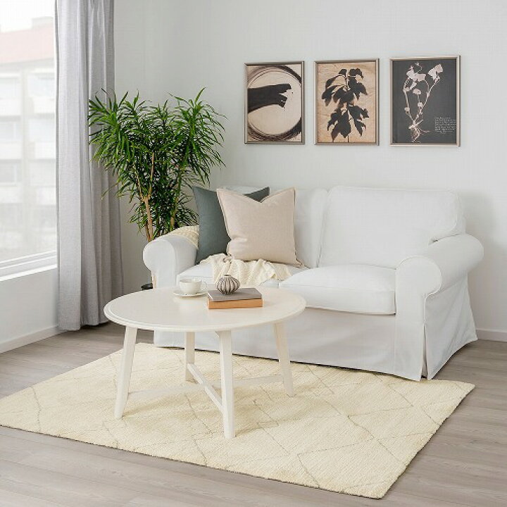 楽天市場】[IKEA/イケア/通販]TVERSTED トヴェルステド ラグ パイル短 