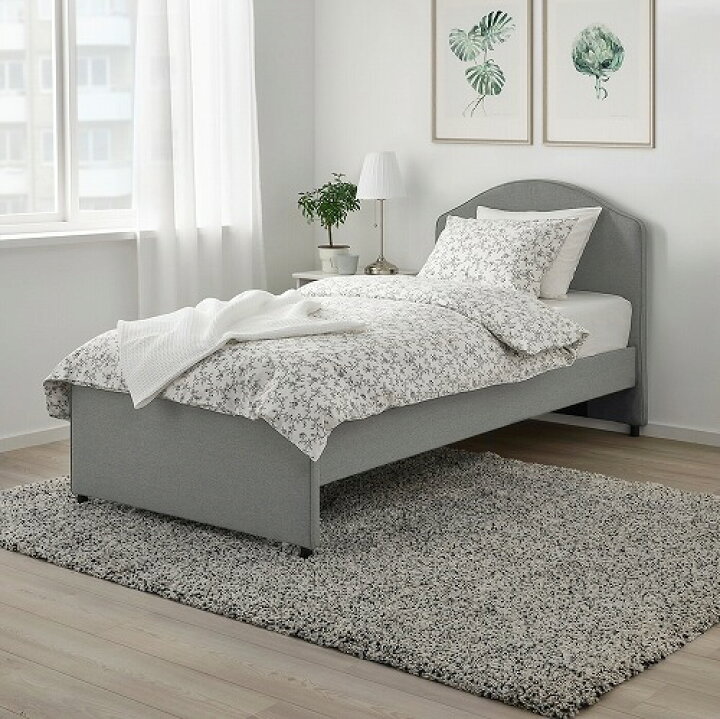 楽天市場】[IKEA/イケア/通販]HAUGA ハウガ ファブリックベッド 