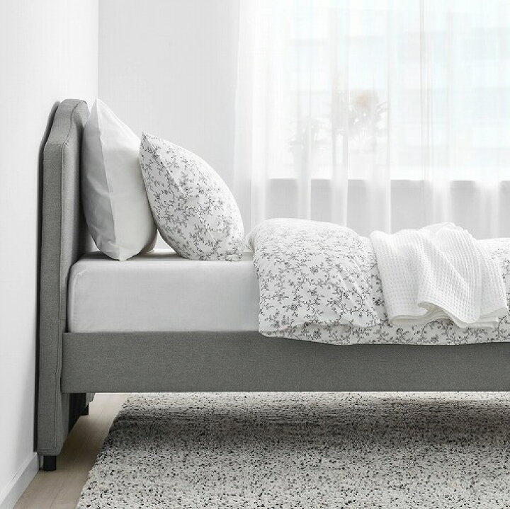 楽天市場】[IKEA/イケア/通販]HAUGA ハウガ ファブリックベッド 