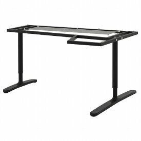 [IKEA/イケア/通販]BEKANT ベカント 下部フレーム コーナーテーブルトップ用, ブラック[J](a)(30252973)