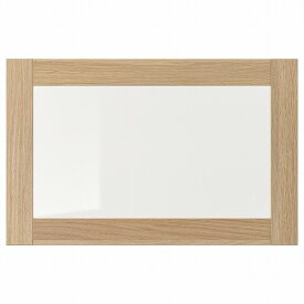 [IKEA/イケア/通販]SINDVIK シンドヴィーク ガラス扉, ホワイトステインオーク調/クリアガラス[D](c)(30296316)