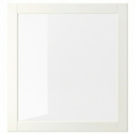 [IKEA/イケア/通販]OSTVIK オストヴィーク ガラス扉, ホワイト/クリアガラス[D](a)(30472852)